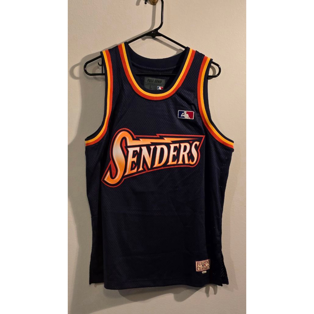 Men's Full Send Jersey Size L Navy Blue